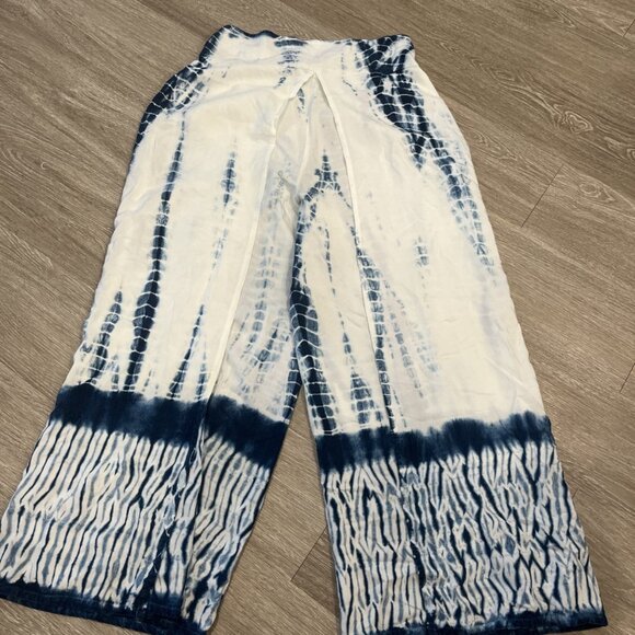 Parsley and Sage womens S blue tie dye Pull on pants Artsy Boho Hippie - Picture 1 of 3